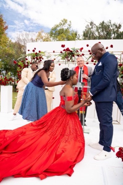 Wedding ceremony by Dr. Gerrit Rademeyer in Ohrigstad